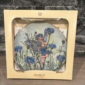 Heinrich “The Cornflower Fairy” 🧚 Collectible Plate w/ Authenticity Certificate